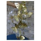 Brass Butterfly Wall Art Sconce 24x14'