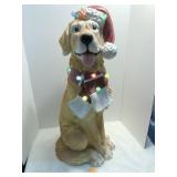 Golden Retriever Lighted Christmas, 30' T