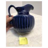 McCoy pottery Cobalt Blue Pitcher 7514 7'