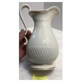 Lenox 9.5' Cream & gold Pitcher Vase