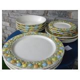 Arnel's 3D Mushroom Plates Bowls Saucers