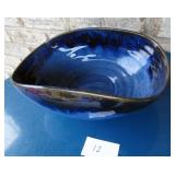 Potts Town '96 Blue Pottery Bowl Cobalt