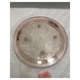 Depression Glass Jeanetta Pink Plate 10'