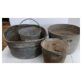Galvanized Tubs and Buckets