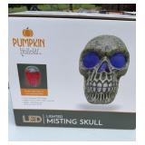 LED Lighted Misting Skull