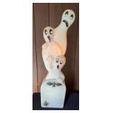 Ghost Trio on Tombstone signed Don Featherstone