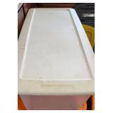 Sterilite 28 Gallon Long Clear Tote with Lid