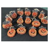 Wooden Pumpkin Ornaments 15 Total