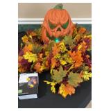 Lighted Pumpkin/Fall Garland and Mini Lights