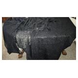 Black Lace Tablecloths & Curtains