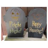 Metal Tombstones With Lights