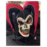 Evil Jester Skull Halloween Mask