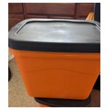 Sterilite 18Gal. Orange Totes w Lids