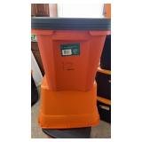 Sterilite 18Gal.  Orange  Totes w Lids