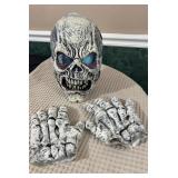 Scary Skull Mask with fingered Gloves- Spirit
