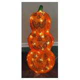 Spun Spaghetti 3 Stack Jack-O-Lanterns