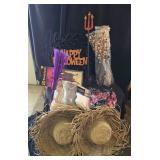Straw Hats, Halloween Sign, Spanish Moss