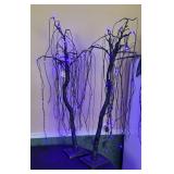 Weeping Willow Purple Lighted Trees