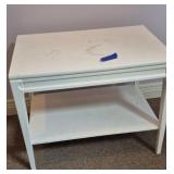 Wooden Side Table with Lower Shelf