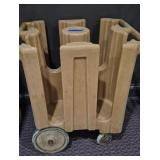 Rolling Plate Cart