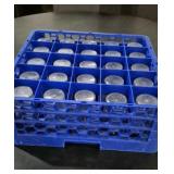 25 Twelve Oz Plastic Glasses with Rack