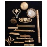 Suspected Gold Filled Victorian Bar Pins &