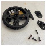 (2) Wilton Cast Iron Oil Lamp Holders