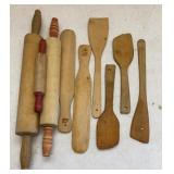 Wooden Rolling Pins & Scrapers