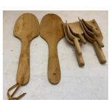 Hand Carved Scoops & Sheet tuckers