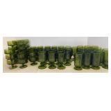 MCM Olive Green (Indiana Glass) Glasses & Sherbet