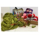 Large Lot of OD Green & Other Yarn