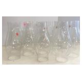 Clear Glass Chimneys 2.5in base