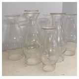 Beaded Rim Clear Globes
