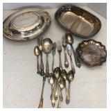 Silver Plate Flatware & Serving Pieces