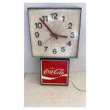 Vtg 1975 Coca-Cola Clock (electric)