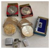 Vtg Zippo Lighter & Tape Measure