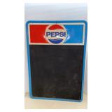 Vtg Pepsi Metal Message Sign 19x27