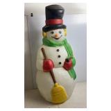 Vtg Empire Snowman Blow Mold 39in tall