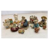 Calico Kittens Resin Figurines