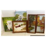 Local Artist Acrylic Framed Paintings