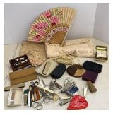 Vtg Bamboo Hand Fan, Personal Grooming