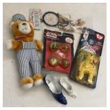 Flo-Blue Porcelain Shoe, Ty Beanie Bear