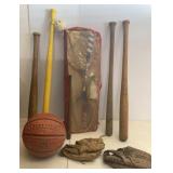 Badminton, Wiffle Ball, Basketball, Baseball