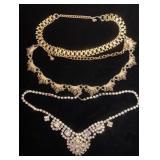 Vintage choker style necklaces