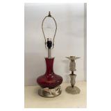 Antique Glass & Modern Lamps