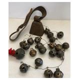 Antique Brass Sleigh & cow bells