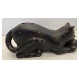 Vtg Cast Iron Coin Bank