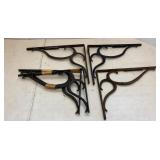 (5) Cast Iron Shelf Brackets