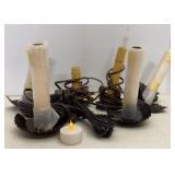 Rustic Look Window Sill electric candles