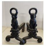 Antique Cast Iron Andirons (heavy)